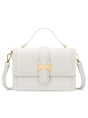 Vegan Leather Crossbody Bag for Women, Lightweight Shoulder Purse with